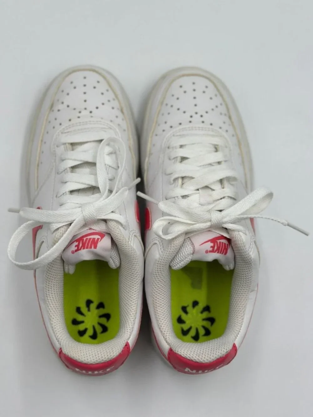 Womens Nike Court Vision Shoes Coral white size 7 DR9885 - 101